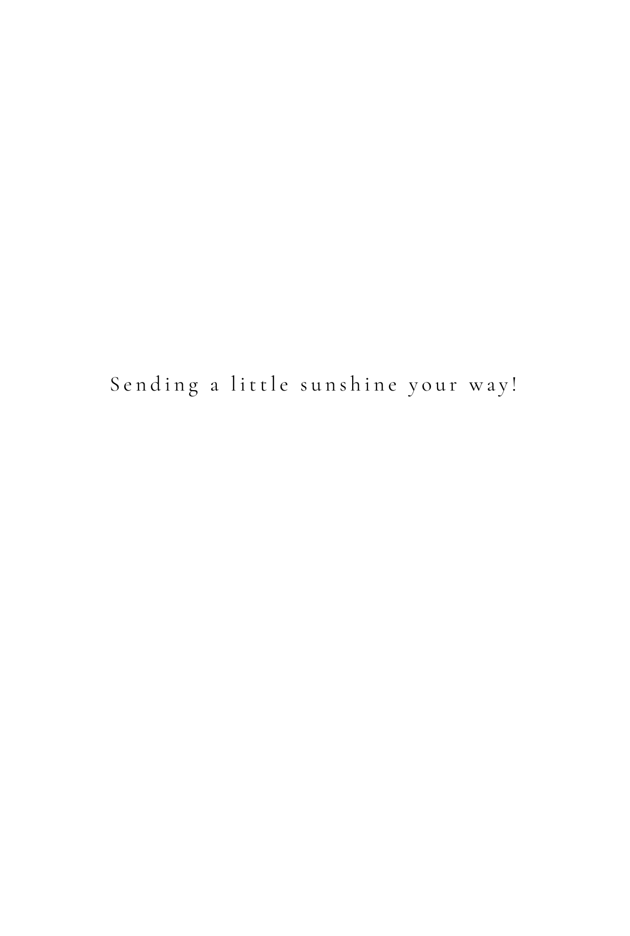 Sunshine Note Card