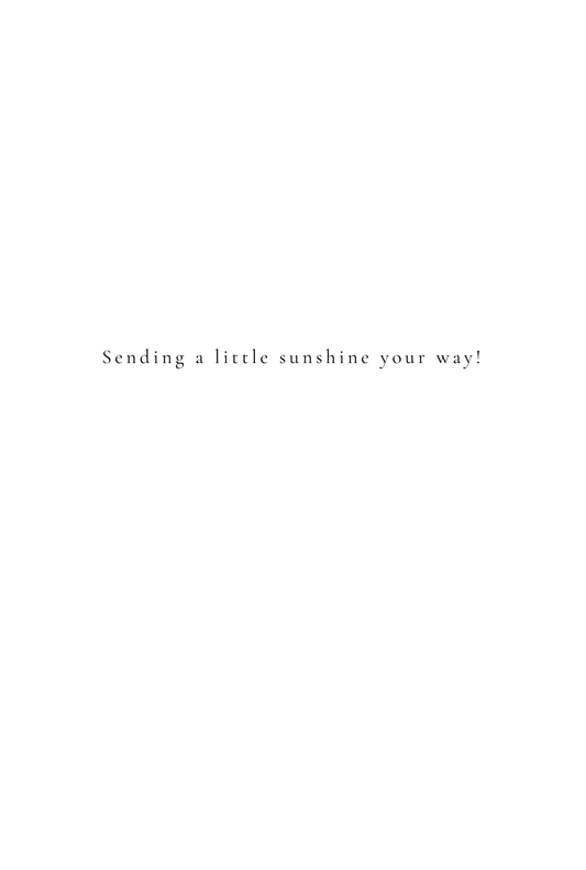 Sunshine Note Card