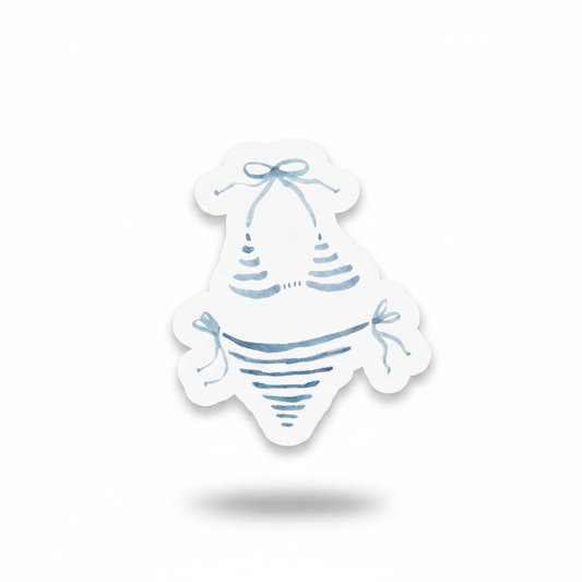 Blue Bikini Watercolor Sticker product photo